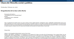 Desktop Screenshot of clasesdefilosofiasocial.blogspot.com