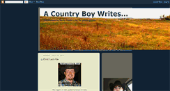 Desktop Screenshot of countryboywrites.blogspot.com