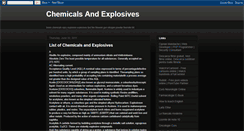 Desktop Screenshot of chemsandexplosives.blogspot.com