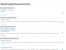 Tablet Screenshot of deepthoughtsfuzzymemories.blogspot.com