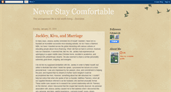 Desktop Screenshot of neverstaycomfortable.blogspot.com