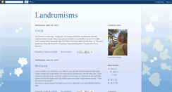 Desktop Screenshot of landrumisms.blogspot.com