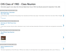 Tablet Screenshot of chsclassof1983reunion.blogspot.com