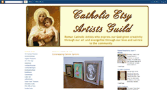 Desktop Screenshot of catholicetsyartists.blogspot.com