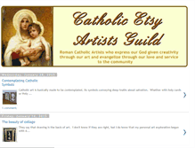 Tablet Screenshot of catholicetsyartists.blogspot.com