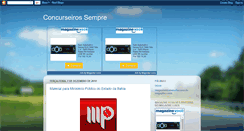 Desktop Screenshot of concurseirossempre.blogspot.com