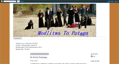Desktop Screenshot of modlitwatopotega.blogspot.com