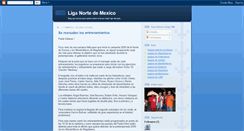 Desktop Screenshot of liganortedemexico.blogspot.com