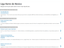 Tablet Screenshot of liganortedemexico.blogspot.com