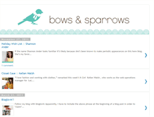 Tablet Screenshot of bowsandsparrows.blogspot.com