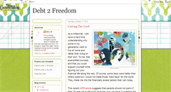 Desktop Screenshot of debt2freedom.blogspot.com