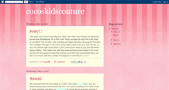 Desktop Screenshot of cocoskidscouture.blogspot.com