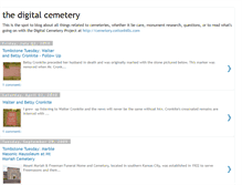Tablet Screenshot of digitalcemetery.blogspot.com