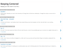 Tablet Screenshot of keepingcentered.blogspot.com