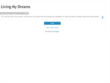 Tablet Screenshot of livingmydreams.blogspot.com