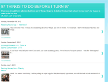 Tablet Screenshot of 97thingstodobeforeiturn97.blogspot.com