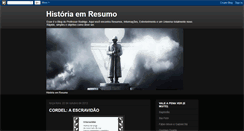 Desktop Screenshot of historiaemresumo.blogspot.com