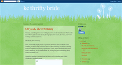 Desktop Screenshot of kcthriftybride.blogspot.com