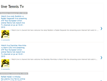 Tablet Screenshot of live-tennissports.blogspot.com