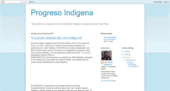 Desktop Screenshot of progresoindigena.blogspot.com