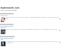 Tablet Screenshot of mademoiselle-julie.blogspot.com