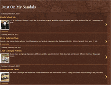 Tablet Screenshot of dustonmysandals.blogspot.com