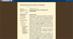 Desktop Screenshot of epistemologiadelcuidado.blogspot.com