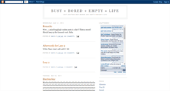 Desktop Screenshot of boredandempty.blogspot.com