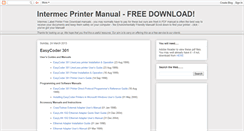 Desktop Screenshot of manual-for-intermec-printer.blogspot.com