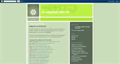 Desktop Screenshot of elestallidofm.blogspot.com