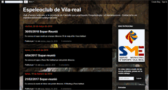 Desktop Screenshot of espeleoclubdevilareal.blogspot.com
