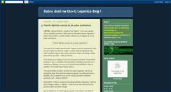 Desktop Screenshot of eko-glepenica.blogspot.com