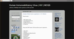 Desktop Screenshot of hivmcqs.blogspot.com