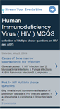 Mobile Screenshot of hivmcqs.blogspot.com