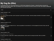 Tablet Screenshot of mydogbo.blogspot.com