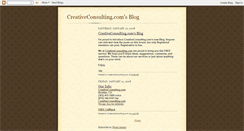 Desktop Screenshot of creativecconsulting.blogspot.com