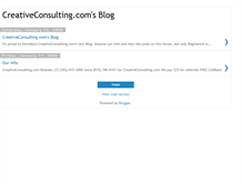Tablet Screenshot of creativecconsulting.blogspot.com