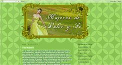 Desktop Screenshot of mujeresdevaloryfe.blogspot.com