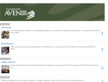 Tablet Screenshot of fundacionavenir.blogspot.com