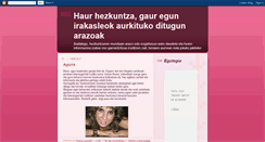 Desktop Screenshot of naiarahaurhezkuntzan.blogspot.com