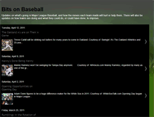 Tablet Screenshot of bitsonbaseball.blogspot.com