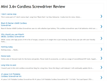 Tablet Screenshot of mini-cordless-screwdriver.blogspot.com