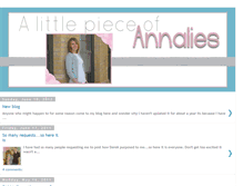 Tablet Screenshot of annalieskeate.blogspot.com