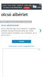 Mobile Screenshot of olcsoalberlet.blogspot.com