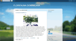 Desktop Screenshot of florifaunadominicana.blogspot.com