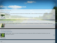 Tablet Screenshot of florifaunadominicana.blogspot.com