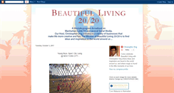 Desktop Screenshot of beautifulliving2020.blogspot.com