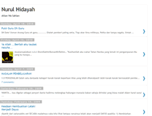 Tablet Screenshot of nurulhidayah86-hidayah.blogspot.com