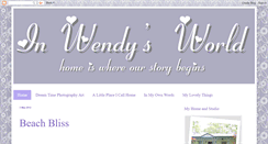 Desktop Screenshot of lovewendysworld.blogspot.com