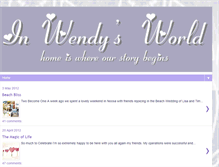 Tablet Screenshot of lovewendysworld.blogspot.com